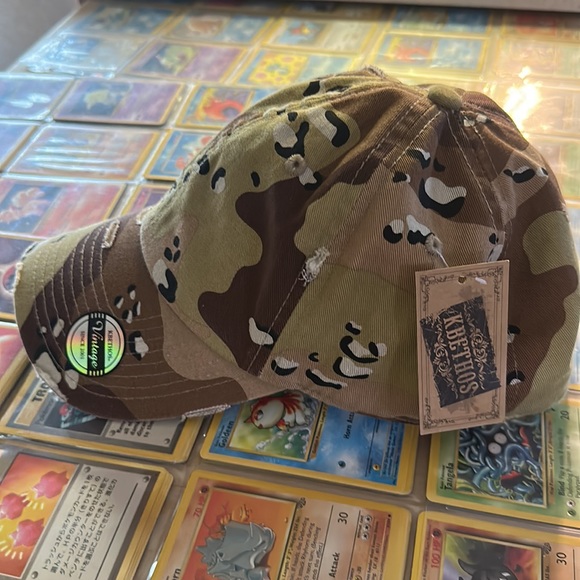 KBETHOS Vintage Green Camouflaged Cap - Picture 3 of 7